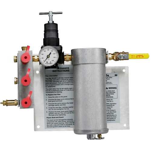 Masques non ajust&eacute;s 3M avec adduction d'air-PANNEAUX FILTRANTS PORTATIFS, Capacit&eacute; 50 pi³/min Action Paper