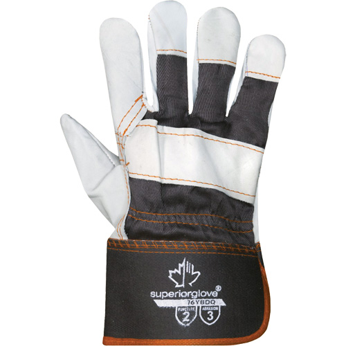 Endura&reg; Sweat-Absorbing Gloves, X-Large, Grain Cowhide Palm, Cotton Inner Lining Action Paper