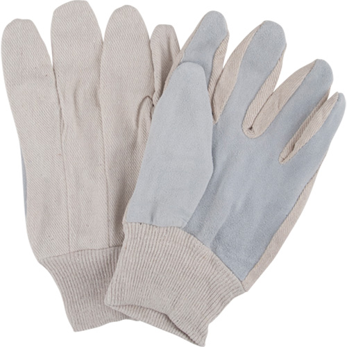 Standard-Duty Work Gloves, Large, Split Cowhide Palm Action Paper