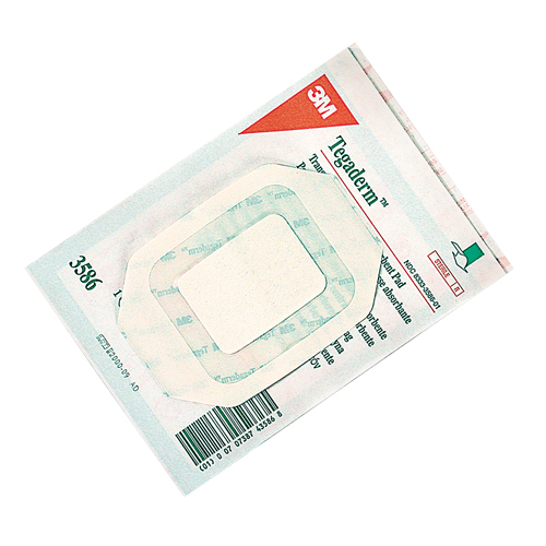Tegaderm Transparent Dressing With Absorbent Pad, Rectangular/Square, 4", Plastic, Sterile Action Paper