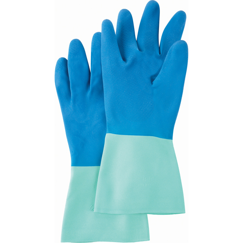 Gants Protector, Taille 2T-Grand/10/10,5, 13" lo, Nitrile, Doublure en Ouat&eacute;e, 28 mils Action Paper