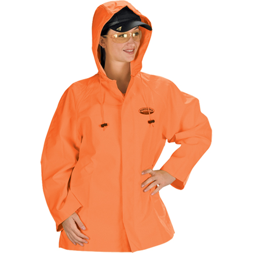 V&ecirc;tements imperm&eacute;ables Hurricane ignifuges et r&eacute;sistants &agrave; l'huile, veste, 4T-Grand, Orange haute visibilit&eacute; Action Paper