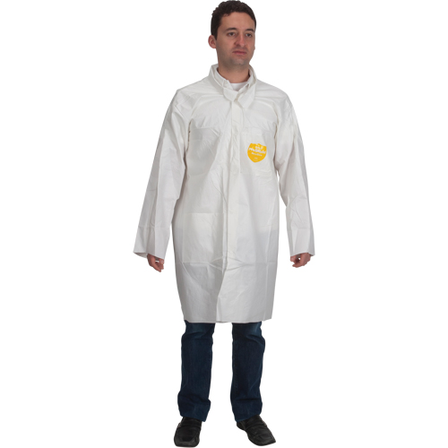 ProShield&reg; 60 Lab Coat, Microporous/Polypropylene, White, Medium Action Paper