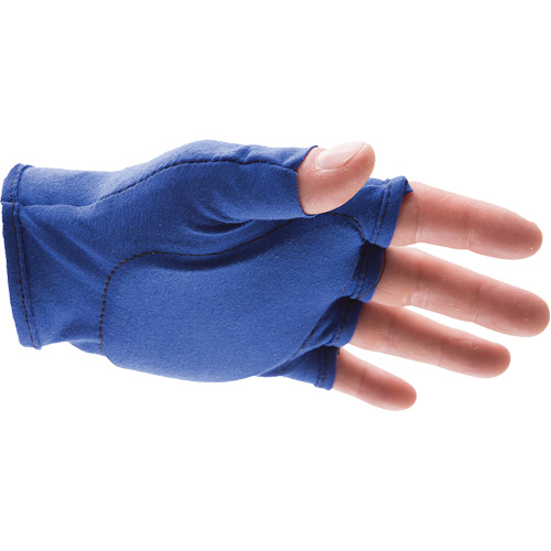 Anti-Impact Fingerless Right-Hand Glove Liner, 6/X-Small, Synthetic Palm, Slip-On Cuff Action Paper