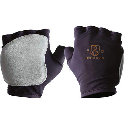 Gants antichocs sans doigts, main gauche, T-petit, Paume en Cuir refendu, Poignet &agrave; enfiler Action Paper