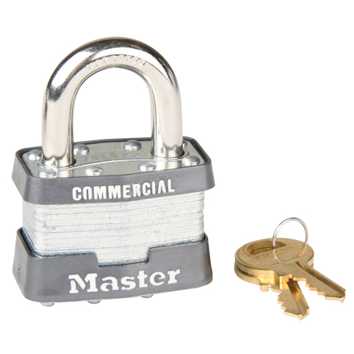 Cadenas &agrave; goupilles, Cl&eacute;s identiques, Acier lamin&eacute;, Largeur de 1-3/4" Action Paper
