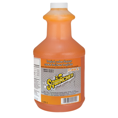 Sqwincher Boisson de r&eacute;hydratation, Concentr&eacute;, Fraîcheur tropicale Action Paper