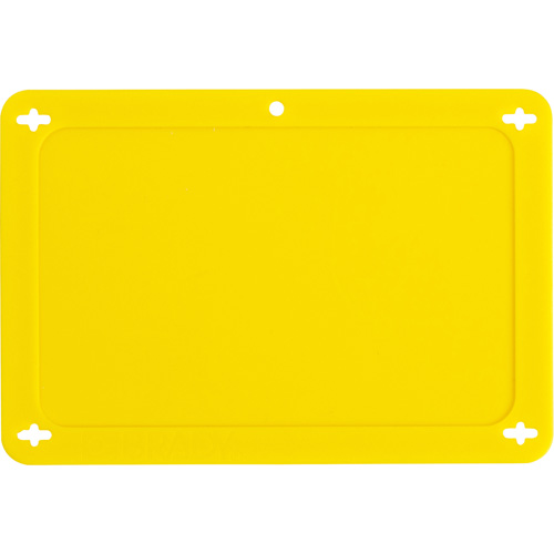 &eacute;tiquette vierge pour vanne, Plastique, 4-3/4" la x 3-1/4" h Action Paper