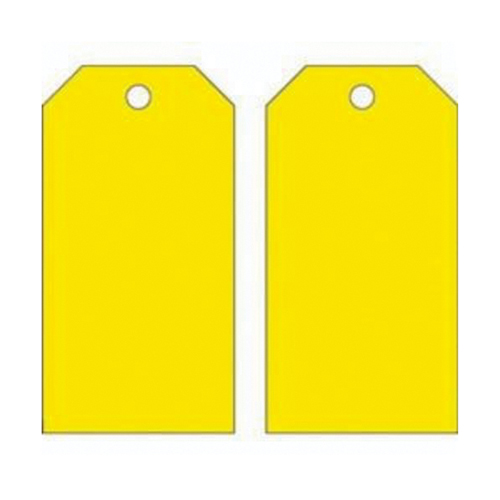 Blank Self-Laminating Accident Prevention Tags, Metal, 3" W x 5-3/4" H Action Paper