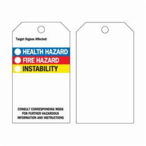 &eacute;tiquettes auto-plastifiantes du droit &agrave; l'information, Polyester, 3" la x 5-3/4" h, Anglais Action Paper