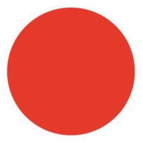 &eacute;tiquettes rondes inscriptibles, Cercle, 1,5" lo x 1,5" la, Rouge Action Paper