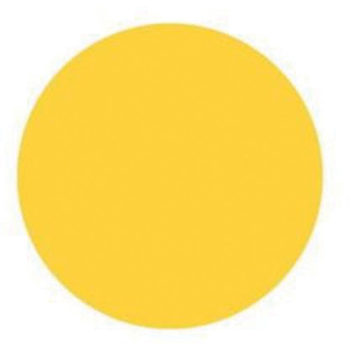 Round Write-On Labels, Circle, 1.5" L x 1.5" W, Yellow Action Paper