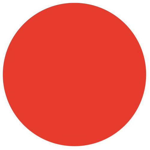 &eacute;tiquettes rondes inscriptibles, Cercle, 3" lo x 3" la, Rouge Action Paper