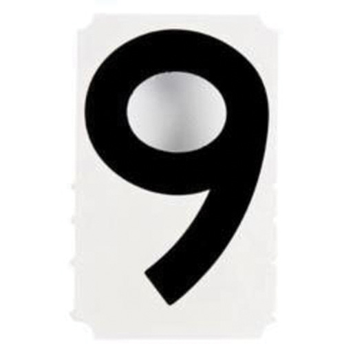 &eacute;tiquettes de lettres et chiffres gothiques individuels Quick-Align, 9, 4" h, Noir Action Paper