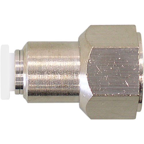 Topfit Female Threaded Straight Connector Fitting, 3/8" Dia, Polymer Action Paper