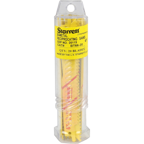 Lames droites pour scies alternatives Fastcut, Bim&eacute;tal, 6 Dents par pouce, 6" lo x 3/4" la Action Paper