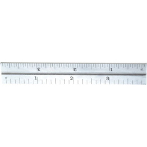 Junior Combination Squares, 4" L, 8/100" Graduations, Steel, Satin Action Paper