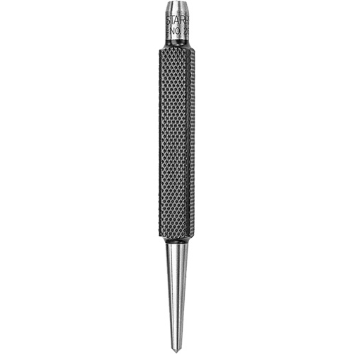 Centre Punch with Square Shank, 1/8" Dia., 3/8" Stock Size, 4" L Action Paper