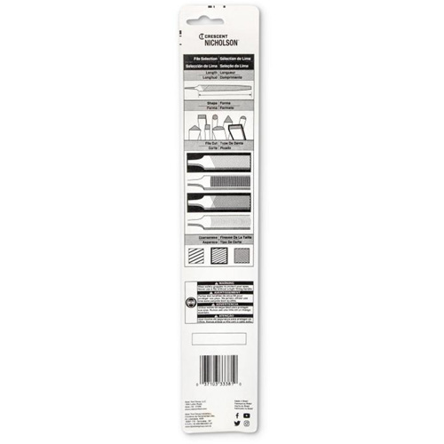 Sharpening File, Flat, 8", Single/Double Action Paper