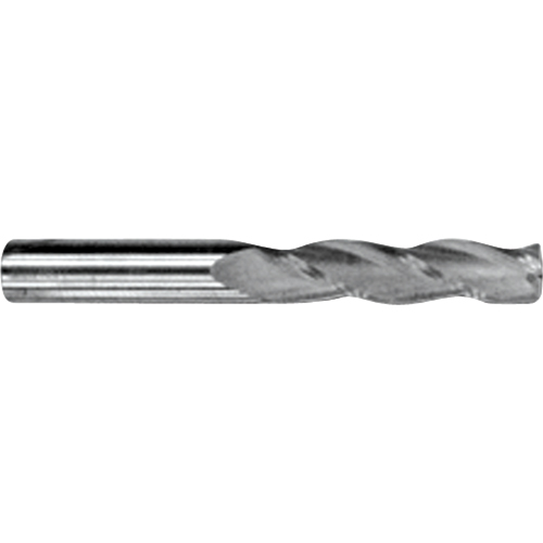 Fraise en bout longue, 1/8" dia., 4 cannelures, Carbure Action Paper