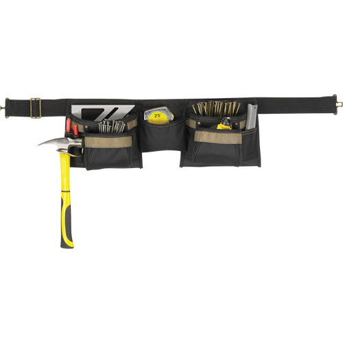Ceinture &agrave; outils combin&eacute;e de luxe, Polyester, Noir Action Paper