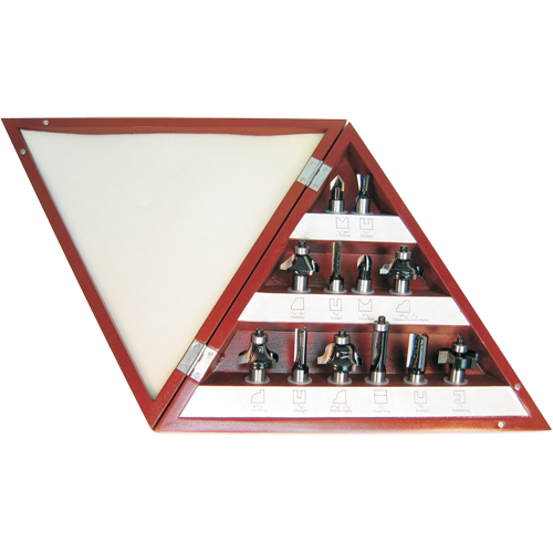 3-Flute Carbide-Tipped Router Bit Sets Action Paper