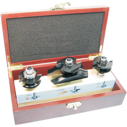 2-Flute, Ogee Style Cabinet Door Sets With Back Cutter Action Paper