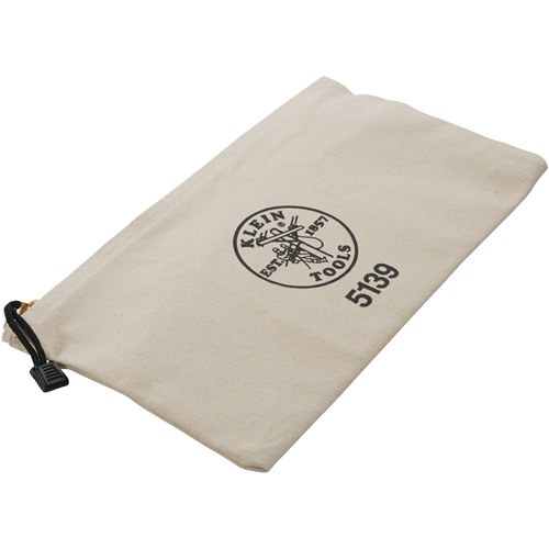 Zipper Tool Pouch, Canvas, 1 Pockets, Beige Action Paper
