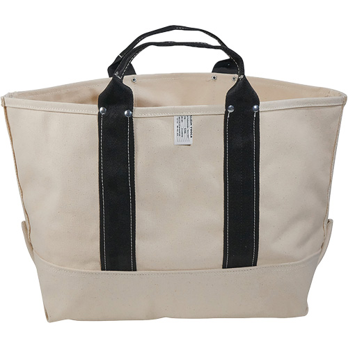 Heavy-Duty 17" Tool Bag, Canvas, 1 Pockets, Beige/Black Action Paper