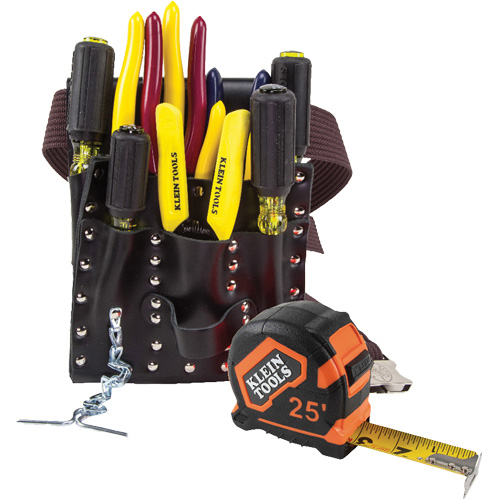 Electricians Tool Set, Leather, White Action Paper