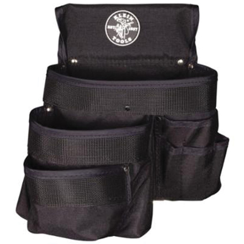 PowerLine Series 9-Pocket Tool Pouch, 1000 Denier Cordura&reg;, Black Action Paper