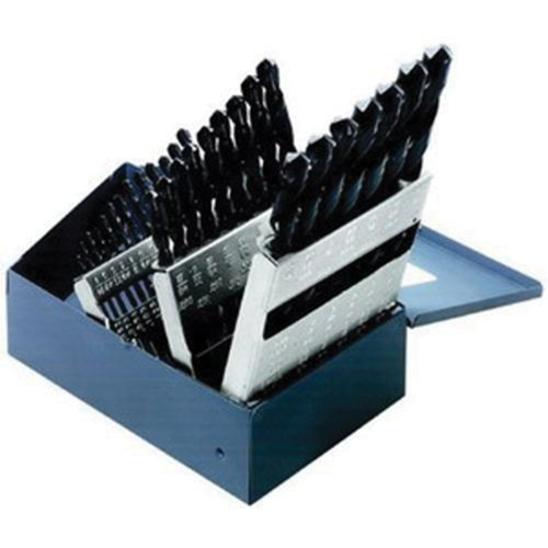 Regular-Point Drill Bit Set, 29 Pieces, Steel Action Paper