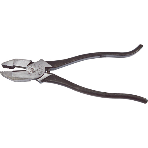 Ironworker's Pliers, Aggressive Knurl, 9-3/8" L, 1-1/4" Capacity Action Paper