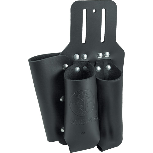 Pliers, Rule & Screwdriver Holder, Multiple Tool Holder, Leather, 3 Pockets Action Paper