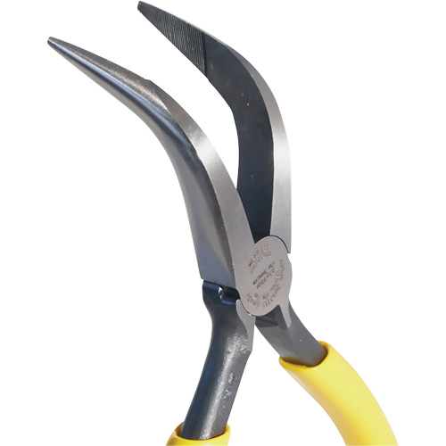 Curved Long-Nose Pliers, 6-1/4" L Action Paper