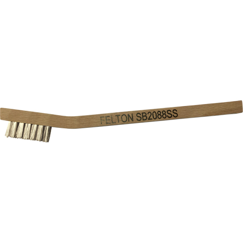 Petites brosses de nettoyage, Acier inoxydable, 3 x 7 rangs de fils, Longueur 7-3/4" Action Paper