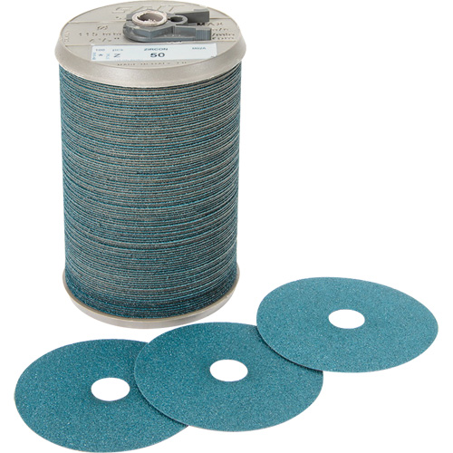 Blue Line Aggressive Grinding Fibre Disc, Zirconium, 24, 9-1/8" Dia x 7/8" Arbor Action Paper