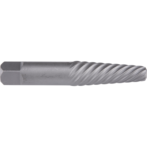 Screw Extractors, #1, For Screw Size 3/16" - 1/4", Chromium Steel Action Paper