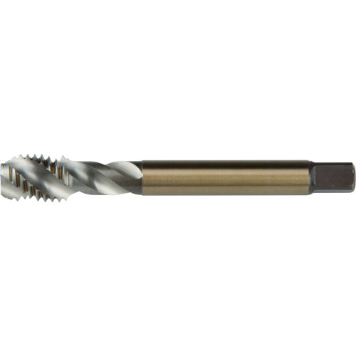 45° Spiral Flute Tap, High Speed Cobalt, M8x1.25 Thread, 72 mm L Action Paper