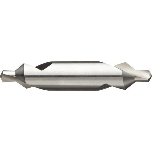 Combined Drill & Countersink, #4, 0.125" Small Diameter, 5/16" Large Diameter, High Speed Steel Action Paper