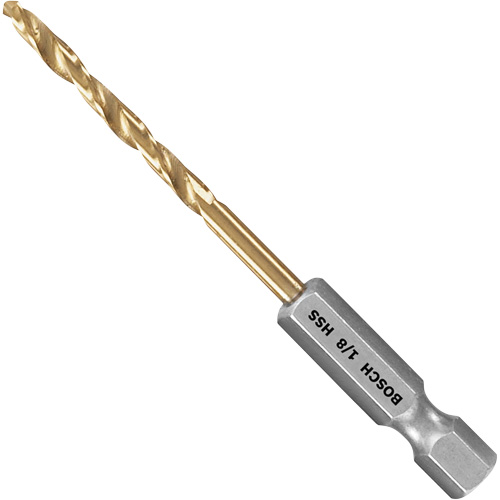 Foret Impact Tough, Acier rapide, Cannelure 1-3/4", Pointe de 135° Action Paper