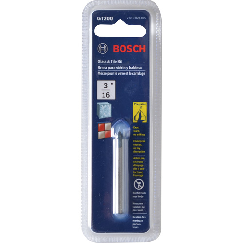 Foret pour verre et carreaux, Carbure, Cannelure 4" Action Paper