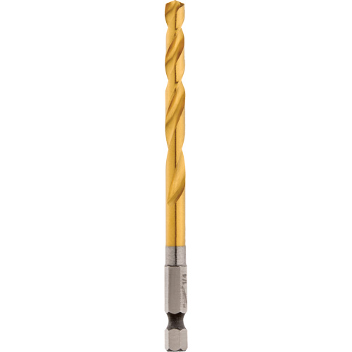 Foret Shockwave, 1/4", Titane, Cannelure 2-15/32", Pointe de 135° Action Paper