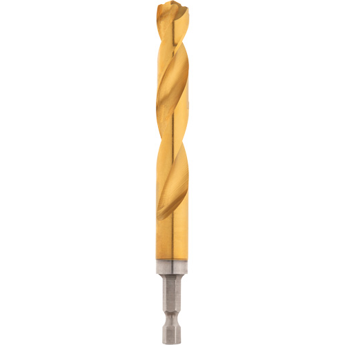 Shockwave Drill Bit, 1/2", Titanium, 3-21/64 Flute, 135° Point Action Paper