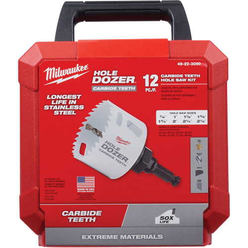 Hole Dozer Hole Saw Kit, 12 Pieces Action Paper