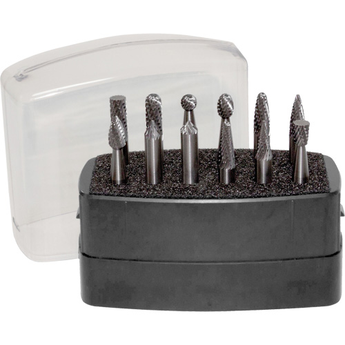 Double Cut Rotary Burr Set, 12 Pieces Action Paper