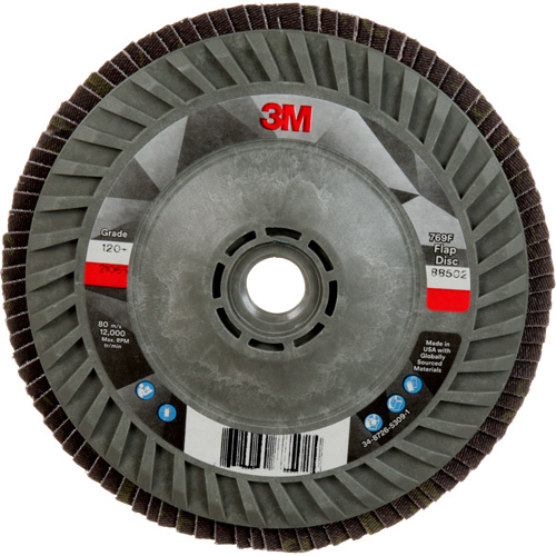 769F Quick Change Flap Disc, 5" x 5/8"-11, Type 27, 120+ Grit, Ceramic Action Paper