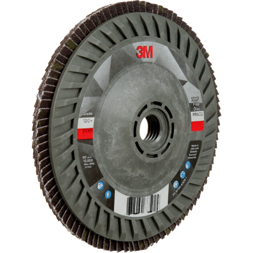 769F Quick Change Flap Disc, 5" x 5/8"-11, Type 27, 120+ Grit, Ceramic Action Paper