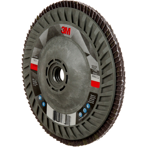 769F Quick Change Flap Disc, 5" x 5/8"-11, Type 27, 120+ Grit, Ceramic Action Paper