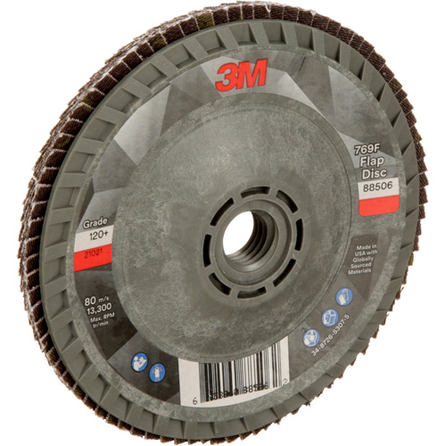 769F Quick Change Flap Disc, 4-1/2" x 5/8"-11, Type 29, 120+ Grit, Ceramic Action Paper
